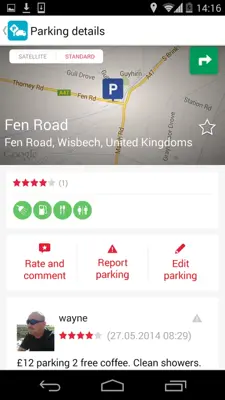 Truck Parking Europe android App screenshot 1